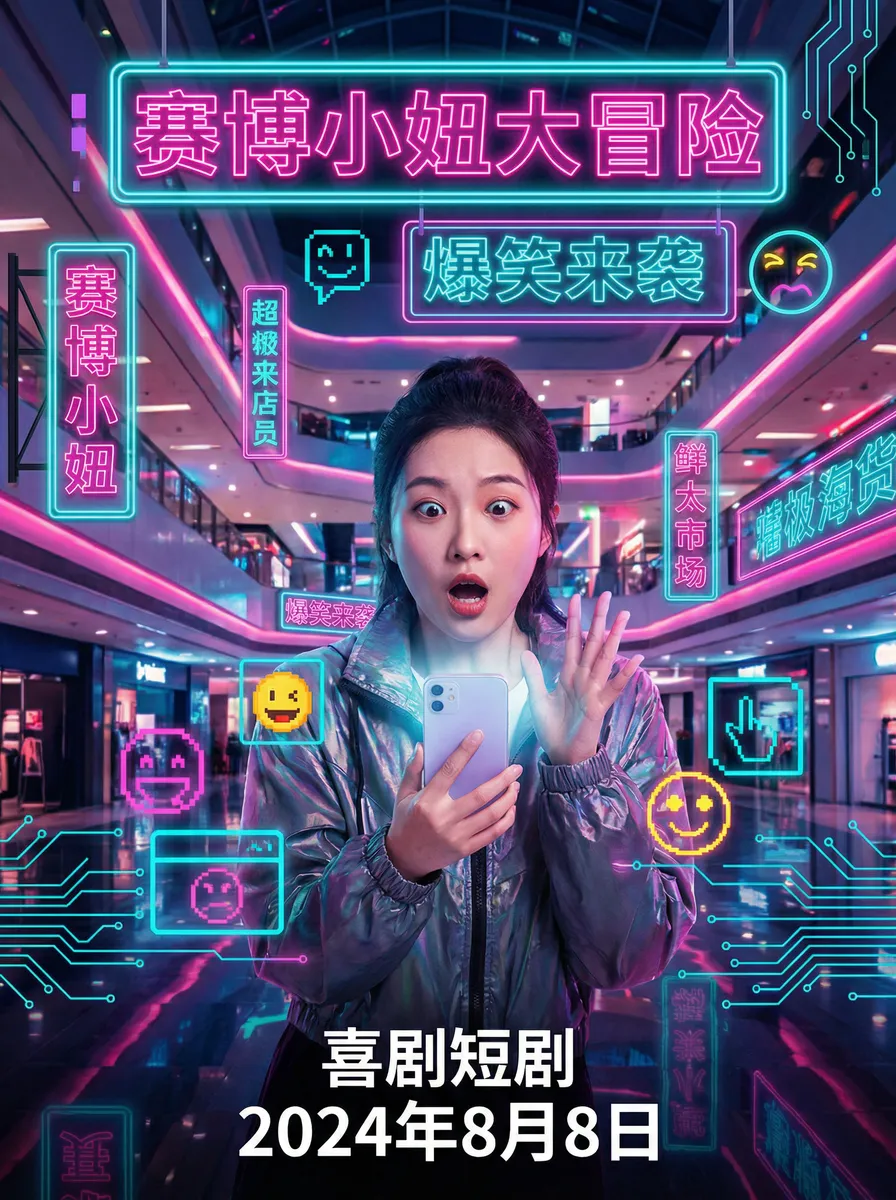 爱的色放完整版在线观看 搞笑喜剧短剧 - 赛博小妞大冒险海报